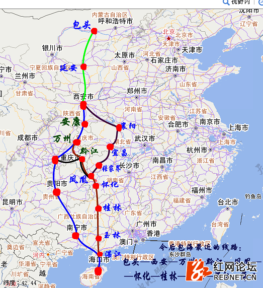 铜仁高铁北站和凤凰高铁站示意图