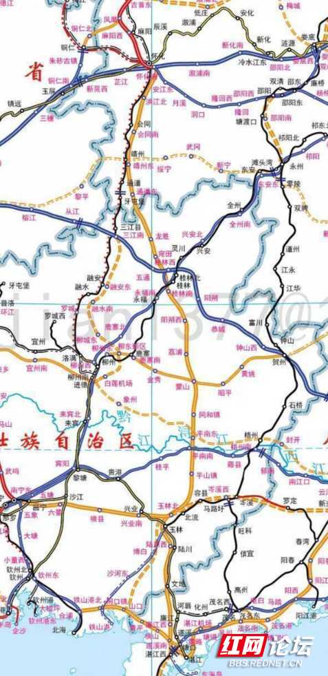 2018年12月22日部分铁路走向更新:温武吉铁路,怀桂湛高铁,南玉城际