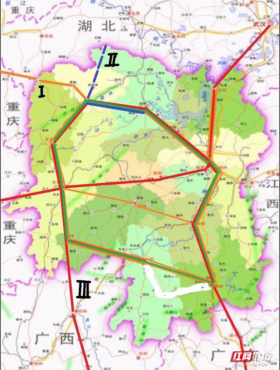 重庆人的350高铁要照顾方方面面,它先修到黔江,再从黔江南下走酉阳