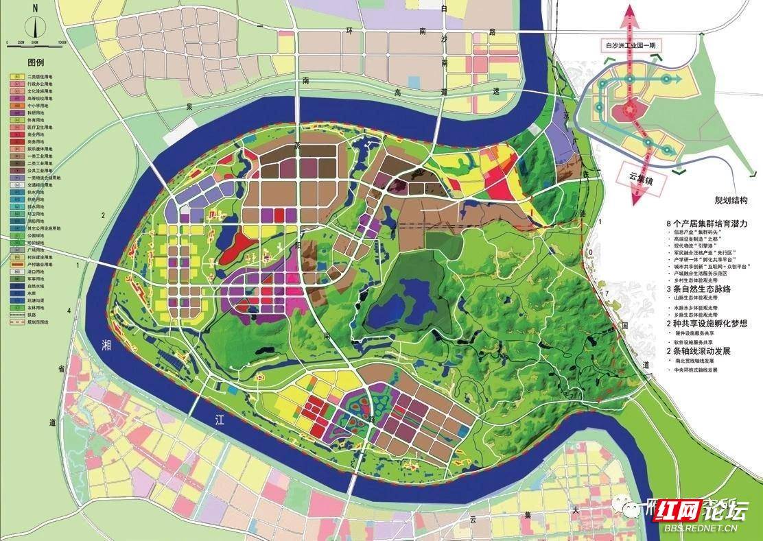 湖南白沙绿岛最新概念规划图出来了