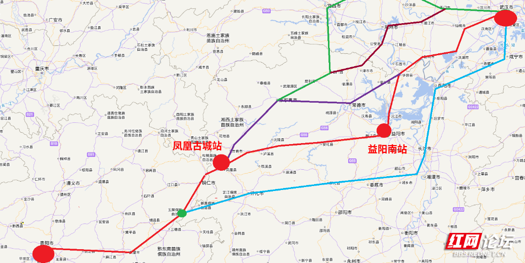 武贵高铁初见雏形凤凰古城站益阳南站将成为节点