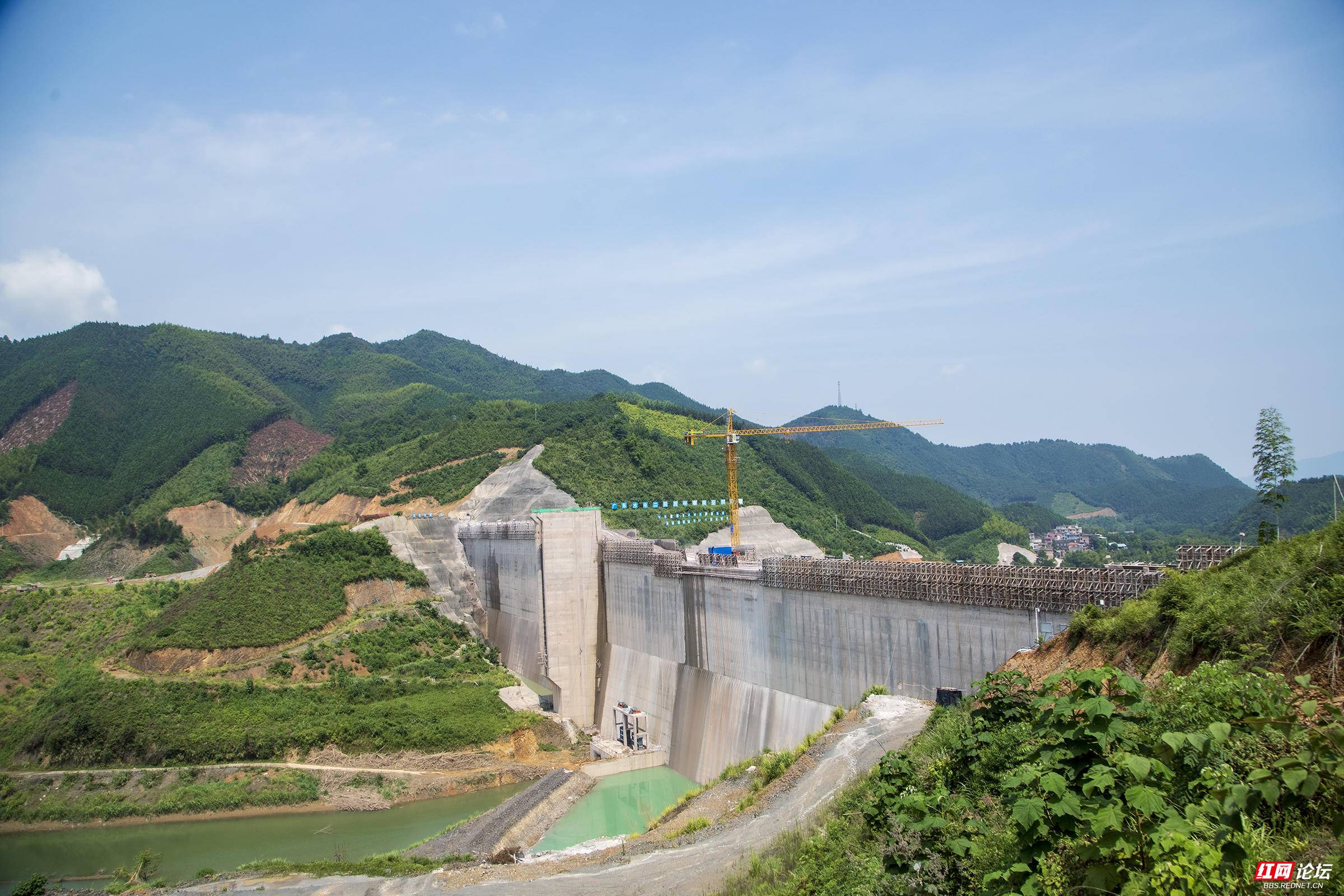 建设中的毛俊水库