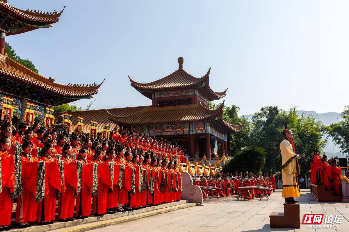 炎帝陵祭祀大典过程图片