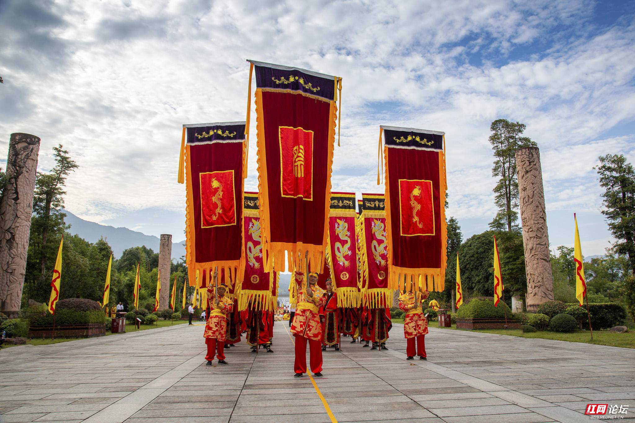 辛丑年,湖南炎帝陵祭祀典礼现场照片 赵劲摄