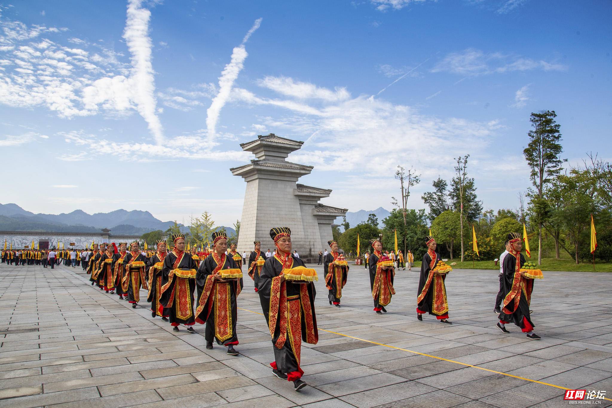 辛丑年,湖南炎帝陵祭祀典礼现场照片 赵劲摄